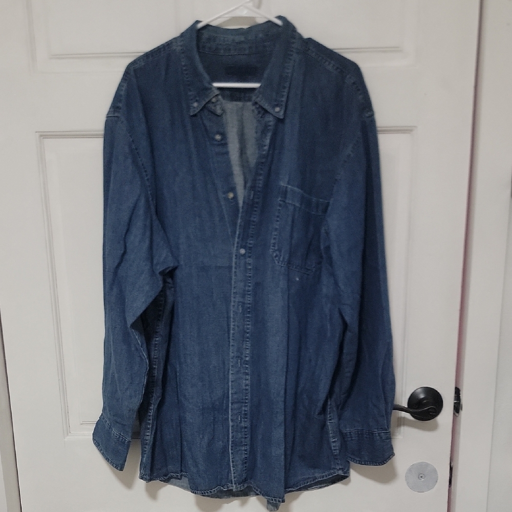 Urban Outfitters Urban Renewal Unisex Oversized Denim Jacket W/ Front Pocket